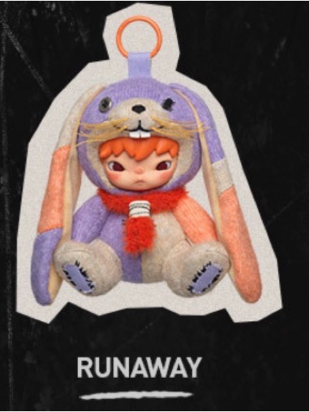 POP NOW Hirono After Dark Series Plush Pendant - Runaway